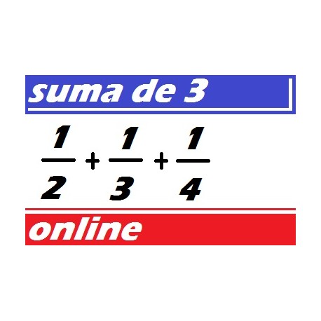 Suma de fracciones de 3