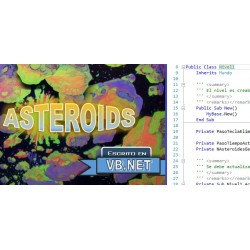Asteroids Codigo fuente en VB.NET y Csharp