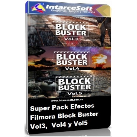 Set de Efectos Block Buster Vol3 Vol5 Vol5 Filmora